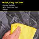 Meadowlark Dog Car Seat Cover, X-Large Heavy Duty Pet Seat Cover for Back Seat, Extra Padded Non-Slip Dog Hammock, Water-Resistant Back Seat Protector for Cars Trucks and SUVs (64 W x 60" L) (Gray Camo)