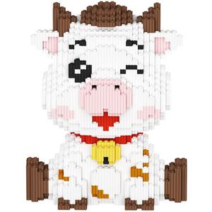 BDYDT Dairy Cattle Micro Building Blocks Set 1983 Pieces Gift for Adults and Kids Ages 14 Years and Up