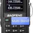 BAOFENG UV-17R Plus Ham Radio Multi-Band Two Way Radio, 7W Long Range Rechargeable Handheld Walkie Talkies with Airband, NOAA Weather Receiving, 2500mAh Battery USB-C Port