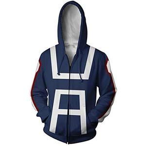 YUANTU Academia Hoodies Cosplay Costume Jacket Hoodies for Adult Unisex, XL