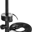 730GPH Submersible Pump Fountain with RGB Color Changing Ring Water Patterns Decoration Garden Pond Landscape 2800L/H, 110V/55W