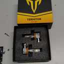 FAHREN H11/H8/H9 Light Bulbs, 70,000LM Super Brighter, 1:1 Design Plug N Play, H16 Low Beam 6500K Cool White, IP68 Waterproof, 10 Years Long Life with Cooling Fan, Pack of 2