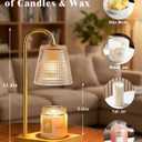 Hong-in Candle Warmer Lamp with Timer Dimmer,Birthday Gifts for Women Mom Sister,House Warming Gifts New Home Room Decor,Vintage Wax Warmer for Scented Wax Jar Candles