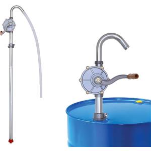 55 gallon Drum Pump, Hand Oil Transfer Pump,Upgraded All-Aluminum Package, for Fuel Barrel, Non-Corrosive, Diesel, Kerosene, Light Oil, Heavy Oil, Fits 5 to 55 Gallon Drums