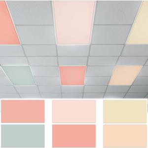 6 Pcs Fluorescent Light Covers with 60 Magnets Decorative for Classroom Ceiling Lights 4 x 2 Feet Magnetic Light Cover Filter Easy Install for Office Hospital Home Ceiling Supplies (Retro Rainbow)