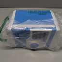 ATM Piggy Bank for Boys Girls, Vcertcpl Mini ATM Coin Bank Money Saving Box with Password, Kids Safe Money Jar for Adults with Auto Grab Bill Slot, Great Gift Toy Bank for Kids(Blue White)