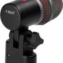 SE ELECTRONICS V BEAT Drum Mic - Compact Dynamic Supercardioid Drum Microphone for Toms & Snares with Adjustable Swivel Mount for Precise Positioning - Perfect for Studio & Live Use,V Beat