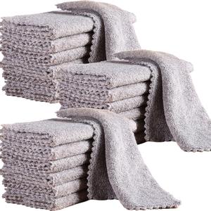 20 Pack Kitchen Dish Cloths 10" x 10" Super Soft & Absorbent Coral Velvet Microfiber Cleaning Towels Nonstick Oil Fast Drying Washable Lint-Free Dish Rags Reusable Dishcloths for Household Cleaning