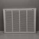 24"W x 18"H [Duct Opening Size] Steel Return Air Filter Grille - Removable Face/Door for 1 inch Filters -HVAC Vent Cover Grill - White [Outer Dimensions: 26 5/8"W X 20 5/8"H]