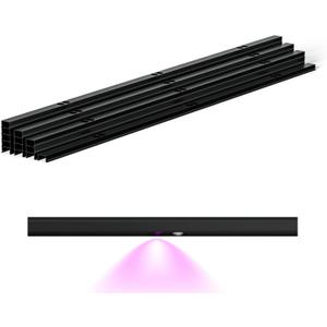 APPECK 50ft Track Kit for Permanent Outdoor Lights Pro C5106, 13pcs Aluminum Channel for RGBCW Dual Lens Smart Eaves Lights, Black