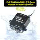 RampCrab Steering Servo 11.5KG for TRX4M (Steel Gear, Water Proof),with Servo Mount Bracket and Servo Horn for TRX4M RC Crawler Car, 1/18 Upgrades Parts for TRX4M Bronco, Defender, K10 (Red Horn) (purple)