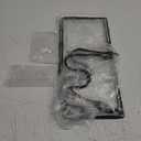 2 Pack Pot Lid Organizer Rack for Cabinet Door/Wall, 6-Tier Pot Lid Holders inside Cabinet Door, No Drilling Adhesive Wall/Door Mounted Rustproof Pots and Pans Lid Organizers for Kitchen Storage Black