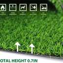 18MM 3FTX5FT Artificial Grass Carpet, Customizable Fake Grass Lawn Low Cost Maintenance, Indoor and Outdoor Garden Balcony Synthetic Green Grass