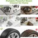 1500W Portable Steam Cleaner,10s Heat-Up,3-Level Adjustable Handle, 1.69 Quarts Large Tank,11 Pcs Accessories, Heavy Duty Steamer for Home Dirt, Grout, Floor, Grease,and Car Detailing
