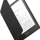 Amazon Kindle Paperwhite Case (11th Generation), Thin and Light, Foldable Protective Cover - Leather (Black)