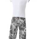 Pajama Pant Lounge Pajama Bottoms Elastic Waistband Sleepwear PJs Sleep Pants (L)