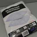 Quilted Pillow Protectors Queen Pair 20x30 Inches Extra Soft Thick Ultra Plush White Zippered Set of 2 Size Encasement