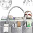 PUTSKA Baby Diaper Caddy Organizer Nursery Basket Set Baby Basket Gift Registry Baby Shower List Baby Must Haves Essentials Neutral Baby Stuff For Newborn