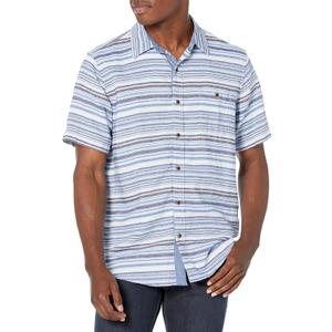 Gymboree Men's Short Sleeve Button Up Shirt (Blue, XXL)