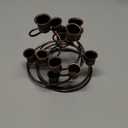 Sliner 3 Pcs Christmas Advent Wreath Candle Holder Rustic Advent Wreath Candle Ring with Spiral Structure Metal Christmas Candlestick Holders Centerpiece Decorations for Home Table Church Party