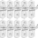 PRETYZOOM 10 Pcs Metal Pegboard Hooks 2.36In Wall Storage Hooks for Pegboard Tool Holders Organizer Garage Workshop Office Display