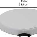 Kids 15 inch Round Floor Cushions with Handles 2-Piece Set; Modern Flexible Seating, 2 inch Thick Soft Foam Pads Ideal for Reading Corners, Children's Playrooms, Family and Media Rooms - Sterling, 15x15x2 inches
