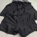 Yonique Women 2 Piece Flowy Tankini Swimsuits with Boyshorts V Neck Swim Tank Tops Bathing Suits Modest Swimwear Black/White 16W, Black 