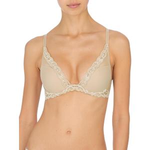 Natori Women Feathers Lace Plunge T-Shirt Bra (30DD), Cosmetic 