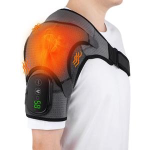 Heated Shoulder Wrap, Shoulder Heating Pads Massager for Men Women, Electric Cordless Vibration Massage Heated Shoulder Braces with 3 Heating Setting, Left Right Shoulder Massage