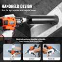 VEVOR Diamond Core Drilling Machine, 0.8-6.3in Drilling Diameter Handheld Core Drill Rig with Carrying Case, 2000W Rugged Concrete Core Drill, For Concrete Brick Block Stone, 0-1800RPM Stepless Speed