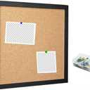 Corkboards for Wall, Cork Board Bulletin Board for Walls with Frame Cork Board Tiles,12"X 12" Thick Square Wall Tiles Small Framed Cork Tiles for Office, School, Home Holiday Decor (Black, 12 * 12)