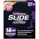ARM & HAMMER Slide Platinum Easy Clean-Up Clumping Cat Litter, 37 Lbs