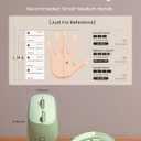 SEUNKWANG EWEADN Q5 Wireless Mouse, BT & 2.4G Computer Mice with Visible Battery Indicator, 1600 DPI, Rechargeable Bluetooth Mouse, 6 Button Portable Silent Computer Mouse for Laptop/PC/Mac - Green