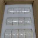 LE TAUCI Tealight Candle Holder, Embossed Ceramic Votive Candle Holders Bulk for Thanksgiving,Christmas, Wedding Table Centerpiece Decor, Set of 36, Arctic White