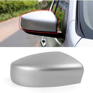 Moonlinks Compatible with Nissan Sentra 2013 2014 2015 2016 2017 2018 2019 Right Side Mirror Cover Replacement, Silver Right Passenger Side Door Rearview Side Mirror Cap Trim