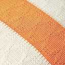 Boho Throw Pillow Covers Set of 2 Linen Farmhouse Pillow Covers 18x18,Rustic Decorative Throw Pillow Cover for Couch,Bed,Living Room (Tangerine Yellow, 18" x 18")