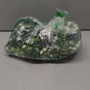 WEISPARK Artificial Hanging Flowers, 4pcs Fake Eucalyptus Vine Faux Flower Greenery Garland Plastic Plants for Indoor Outdoor Wall Garden Wedding Home Party Decor (White)