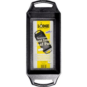 Lodge Cast Iron Loaf Pan 8.5x4.5 Inch, Black