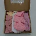 CLLOT 6 Pcs Super Stretchy Soft Handmade Headbands with Double Bows Head Wrap Nylon Hair Accessories For Newborn Baby Girls Infant Toddlers Kids(Pink)