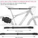 Bike Crossbar Adapter for Bike Rack (32kg/70lbs) - Top Tube Cross-Bar Adjustable - Bicycle Bike Adapter Bar for Low-Step Step-Through Bikes, BMXs, Ladies and Kids Bikes (1 PC)