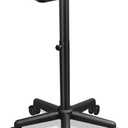 Salon Tray, Salon Rolling Tray with Adjustable Height, Salon Color Tray, Salon Tray on Wheels, Hair Color Tray and Hair Stylist Tray Non-Rusting (Deep Black)