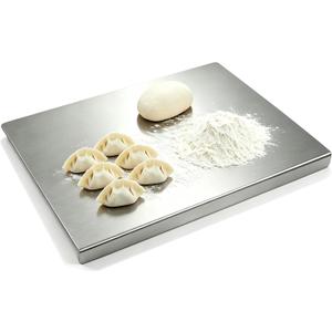 OTAVILEM Stainless Steel Chopping Board, Large, 3-in-1 Chopping Board, Kitchen, Dough Board & Worktop Protector, Dishwasher Safe, Deformation-Resistant, Dough, Meat, Fruit, Vegetables, Bread (40 x 30