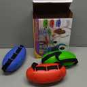 Skirfy Shaking Swing Balls Party Game,3 Pack Floor Game Party Favor Carnival Birthday Game for Kids Adult with 60 Balls, Outdoor Indoor Toys for Boys Girls, Valentine's Party Games Kids Toys (Red&blue&green)