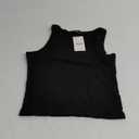 Trendy Queen Women's Summer Square Neck Tank Tops Workout Cropped Ribbed Summer Camisole Sleeveless Clothes 2025 (Medium, Black)