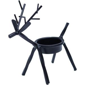 Set of 2 Reindeer Tealight Candle Holders, Christmas Decoration for Home, Metal Reindeer Candle Holder Stand for Dining Table (2pcs)