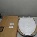 Bemis 1500EC 390 Lift-Off Wood Elongated Toilet Seat, Cotton White (Pack of 1)