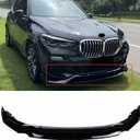 Glossy Black 4PS Front Lip Compatible with 2019-2024 BMW G05 X5 M Sport Spoiler Chin Front Bumper Lower Lip Splitter Spoiler