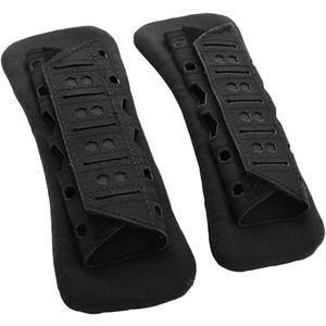 2 Pcs Tactical Vest Shoulder Strap Pads Backpack Breathable Mesh Cushion Pad (Black)