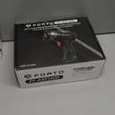 FORTO Compact Rechargeable Spotlight with Adjustable Focus, Handheld Spot Light with Stand, 823m Range, 3 Light Modes and LED Spot Lights Outdoor for Boating Hunting Camping Hiking (Brown)