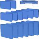 14Pieces Patio Cushion Covers Replacement,Outdoor Couch Cushions Covers Waterproof Furniture Cushion Covers Slipcovers Set with Zippers,Cover Only(Blue, 23.623.63.35 inches)
